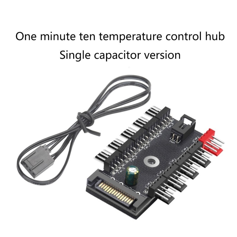 Bt 4Pin PWM พัดลมระบายความร้อน HUBs Splitters เพิ่มการไหลเวียนของอากาศสําหรับการทําความเย็นที่ดีขึ้น