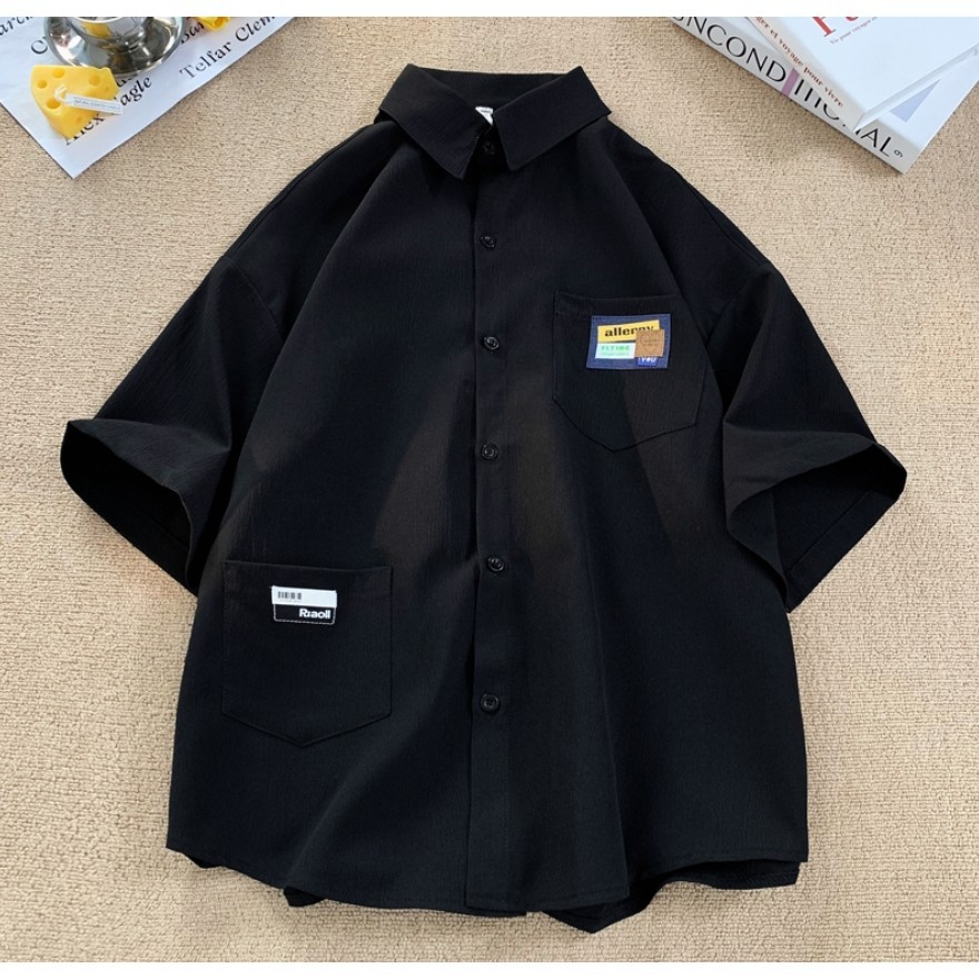 เสื้อเชิ้ตแขนสั้น, เทรนด์ไฮเอนด์ฤดูร้อนของผู้ชาย, คู่รักหลวม, เสื้อเชิ้ตแขนครึ่ง, แจ็คเก็ตลําลองอเนกประสงค์แบบอเมริกัน