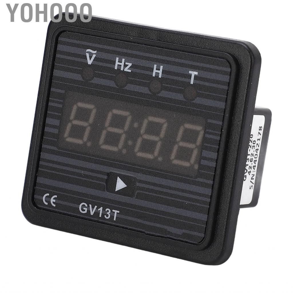 Yohooo Digital Voltmeter AC Voltage Frequency Time Meter LED Display High Accuracy Gauge for 220VAC System voltage meter