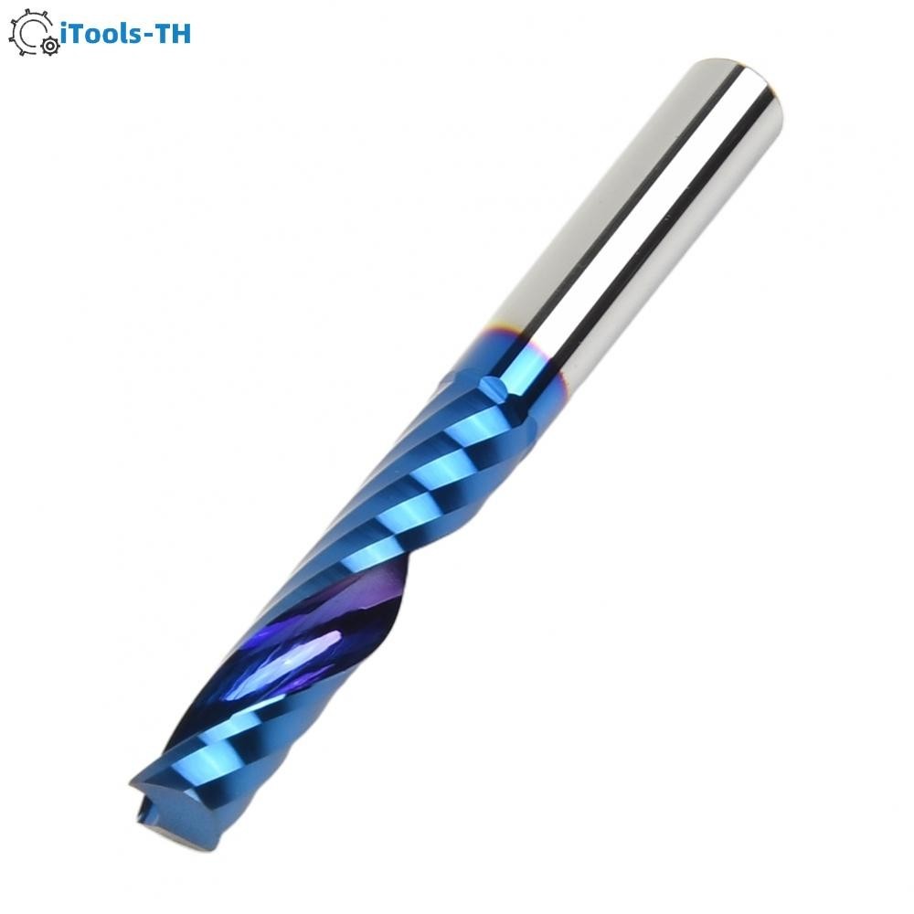 [iTools ] End mill Wood Milling Nano blue coating Plastic Router Bit Single Flute