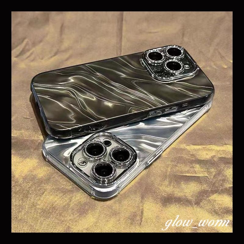 เคสฟิล ์ มป ้ องกันเลนส ์ กระพริบสําหรับ iPhone 15 14 13 12 11 Plus Pro Max เคสโทรศัพท ์