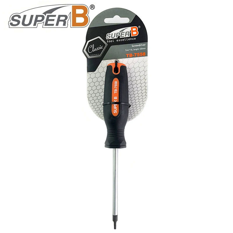 SUPER B สกรูจักรยาน Driver Torx10 ยาว 100 มม.สลักเกลียวขี่จักรยานประแจคงที่เครื่องมือซ่อมจักรยาน TB-