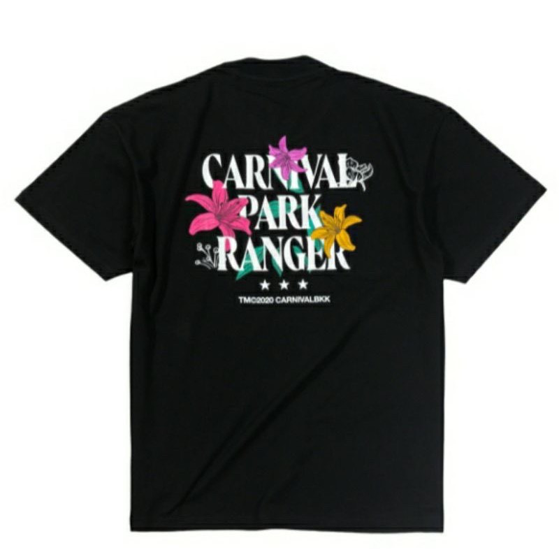 ใหม่ Carnival FW20 Park Ranger T-Shirt สีดำ