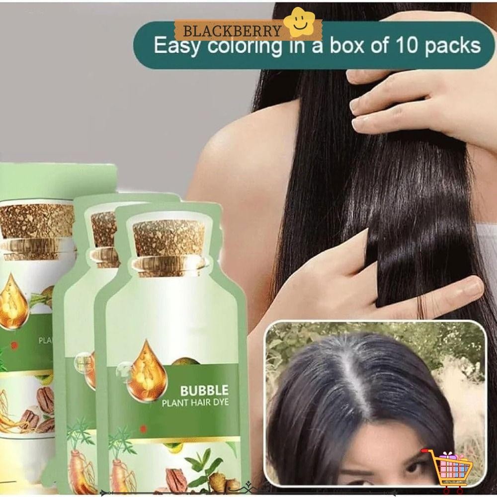 Blackberry Bubble Hair Dye, Easy To Wash Long-lasting Hair Color Shampoo, Safe No Stimulation Hair Coloring Shampoo Women