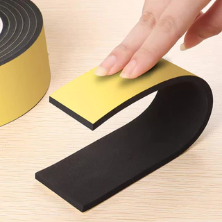 EVA foam tape เทปโฟมกาวหน้าเดียว(ความยาว 5 เมตร)เทปซีลขอบประตูหน้าต่าง เทปซีลตู้ลำโพง