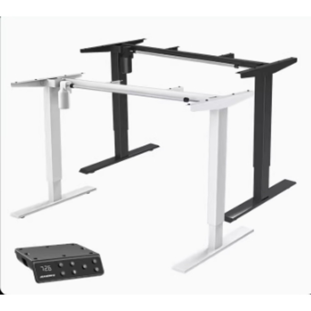 Lla2 กรอบโต๊ะโต๊ะยกกรอบเดี่ยว/คู่มอเตอร์ยืนสีดําคุณภาพสูงหรือสีขาว