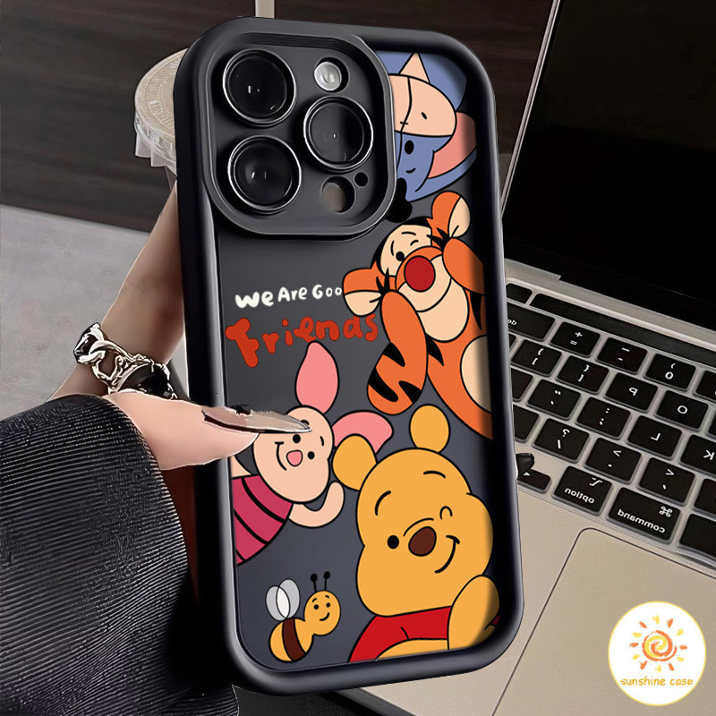 ลายการ์ตูนครอบครัววินนี่เดอะพูห์ ไอโฟน11 For iPhone12 13 14 15Pro MAX X XS XR XS 6 7 8Plus SE2020 เคสโทรศัพท์