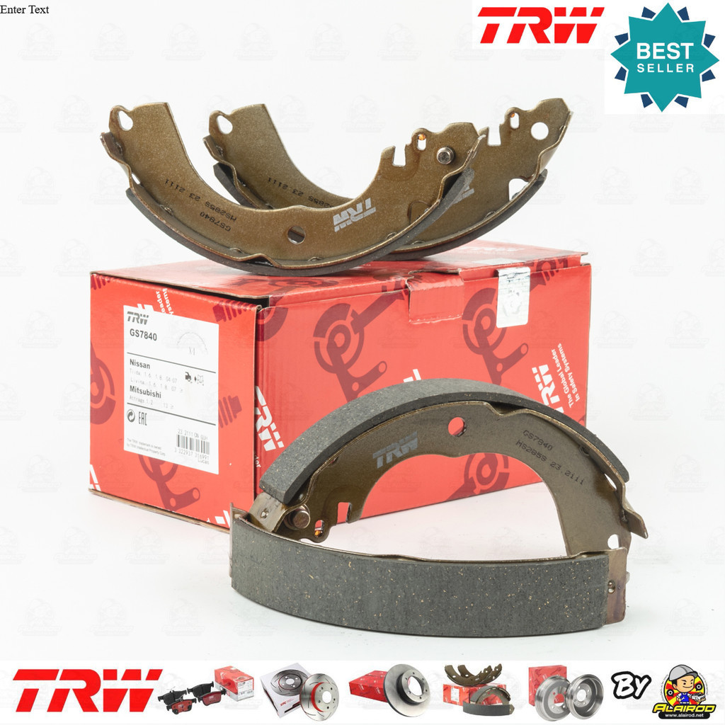 TRW ผ้าเบรคหลัง Mitsubishi Attrage 1.2 (A13A) ปี 2012-now TRW GS 7840 มิตซูบิชิ แอททาจ แอททราจ