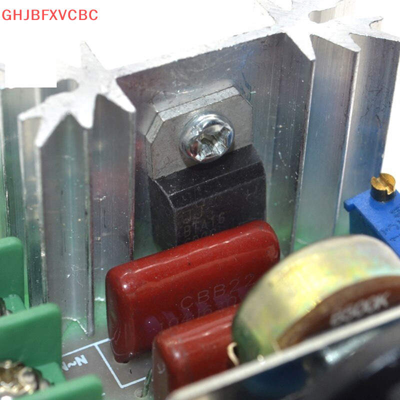Zhechuiaa.th คุณภาพสูง 2000W AC 220V SCR อิเล ็ กทรอนิกส ์ โมดูลควบคุมแรงดันไฟฟ ้ าควบคุมความเร ็ วคอนโทรลเลอร ์ รถจักรยานยนต ์ ใหม ่