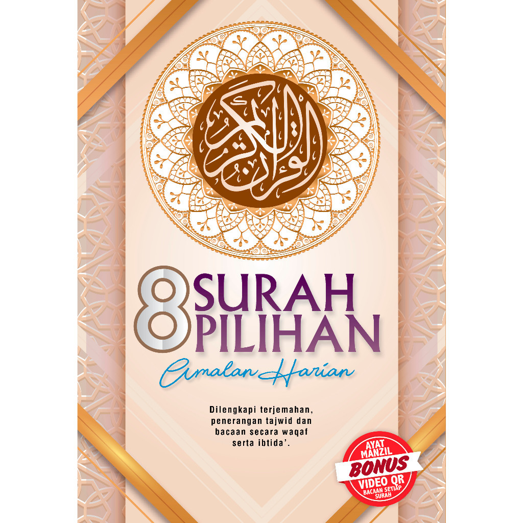 8 Surah Pilihan Amalan Harian Wirid Zikir Doa Pendinding Surah