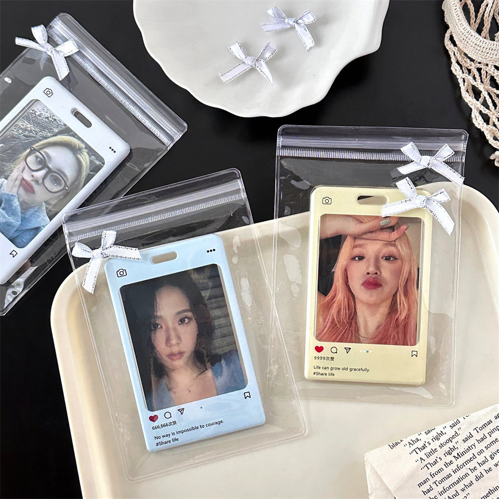 10 ชิ ้ น Ultra โปร ่ งใส PVC ถุงปิดผนึก Photocard Self ถุงปิดผนึกการ ์ ดบรรจุภัณฑ ์ วัสดุถุงเก ็ บ - รูปที่ 7