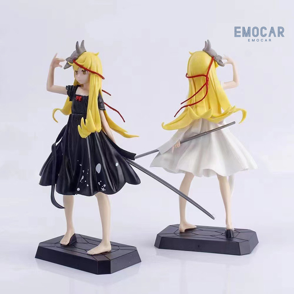 Ena-oshino Shinobu รูปสวมใส ่ Ghost Face Cover Solid รุ ่ น Miniature Figurine Desktop เครื ่ องประดับ PVC Monogatari อะนิเมะ Action Figure ของเล ่ น Hobby Collection