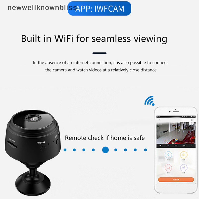 Newwellknownbliss A9 Mini IP กล้อง 1080p HD ไร้สาย Micro Camcorders Night รุ่น Voice Video Security การเฝ้าระวัง Wifi กล้องสมาร์ท CCD