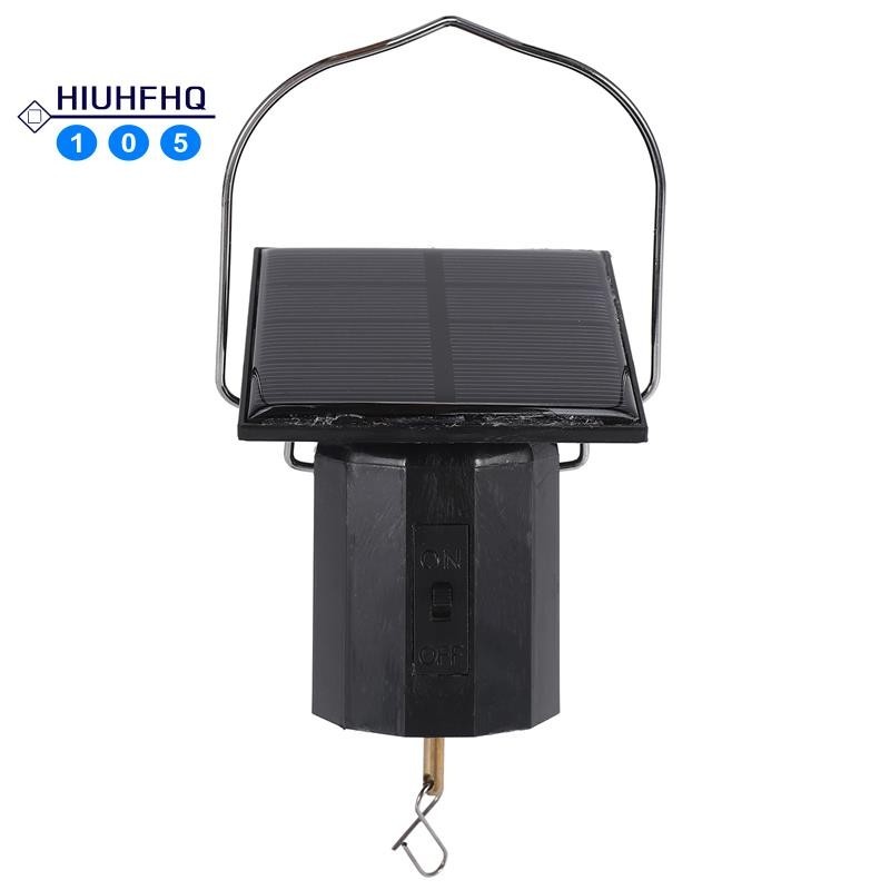 Hiuhfhq106Wind Spinner มอเตอร์พลังงานแสงอาทิตย์แขวนมอเตอร์หมุนพลังงานแสงอาทิตย์ Wind Spinner มอเตอร์หมุนได้ Hook สําหรับลมตีระฆัง