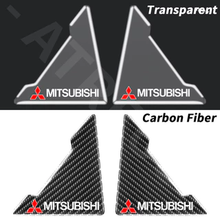 2/4ชิ้น Mitsubishi ซิลิโคนกันกระแทกมุมประตูรถ คาร์บอนไฟเบอร์ ยางกันกระแทก ป้องกันการชนมุมประตูรถยนต์ ซิลิโคนกันมุมประตูรถ สำหรับ Mitsubishi Xpander Cross Triton Grandis Attrage Mirage Outlander Xforce Pajero Sport ASX