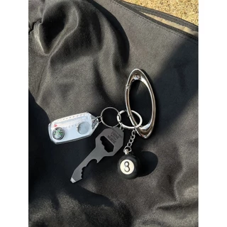 ใหม ่ oakleeey Carabiner พวงกุญแจโลหะจี ้ High-End Original มัลติฟังก ์ ชั ่ เอวอุปกรณ ์ เสริมเข ็ มทิศ