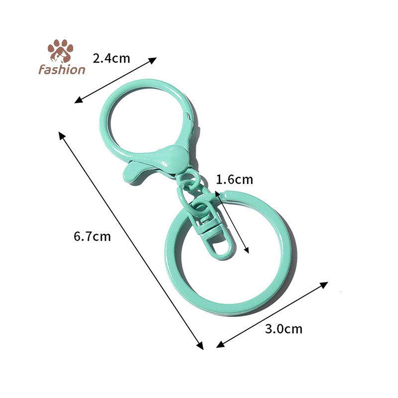 [แฟชั่น] สีเข็มกลัดกุ้งก้ามกรามฤดูใบไม้ผลิขนาดใหญ่ Claspsps ตะขอเปิดแหวน Key Hook พวงกุญแจสําหรับเครื่องประดับทํา DIY พวงกุญแจอุปกรณ์เสริม {TH} - รูปที่ 3