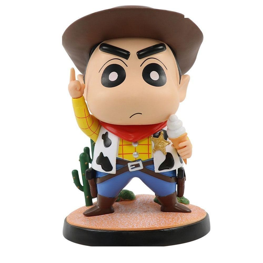 Lacyeszb เครยอนชินจังอะนิเมะรูป, McdonaldS รุ่น Q Shin-Chan Action Figure, ของสะสมของขวัญ PVC อะนิเมะการ์ตูน Crayon รูปของเล่นเด็กของเล่น