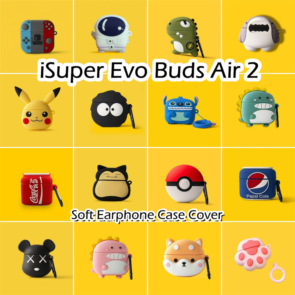 【imamura 】นําไปใช้กับ Isuper Evo Buds Air 2 เคส Case การ์ตูนสร้างสรรค์ ซิลิโคนนุ่ม เคส เคสหูฟัง NO.1