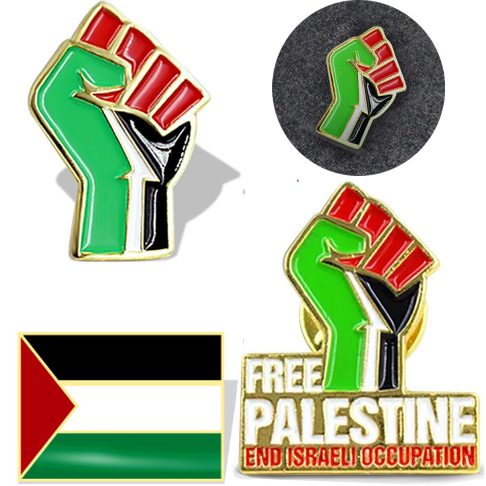 1 PC Palestine Flag Pin Badge Palestine Palestian Flag Pin Badge ปก Palestine National Enamel Badge 