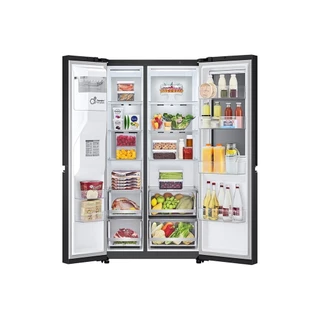 LG ตู้เย็น Instaview Door-in-Door รุ่น GC-X257SQZW ขนาด 22.4 Q│Smart Inverter Compressor│WI-FI control
