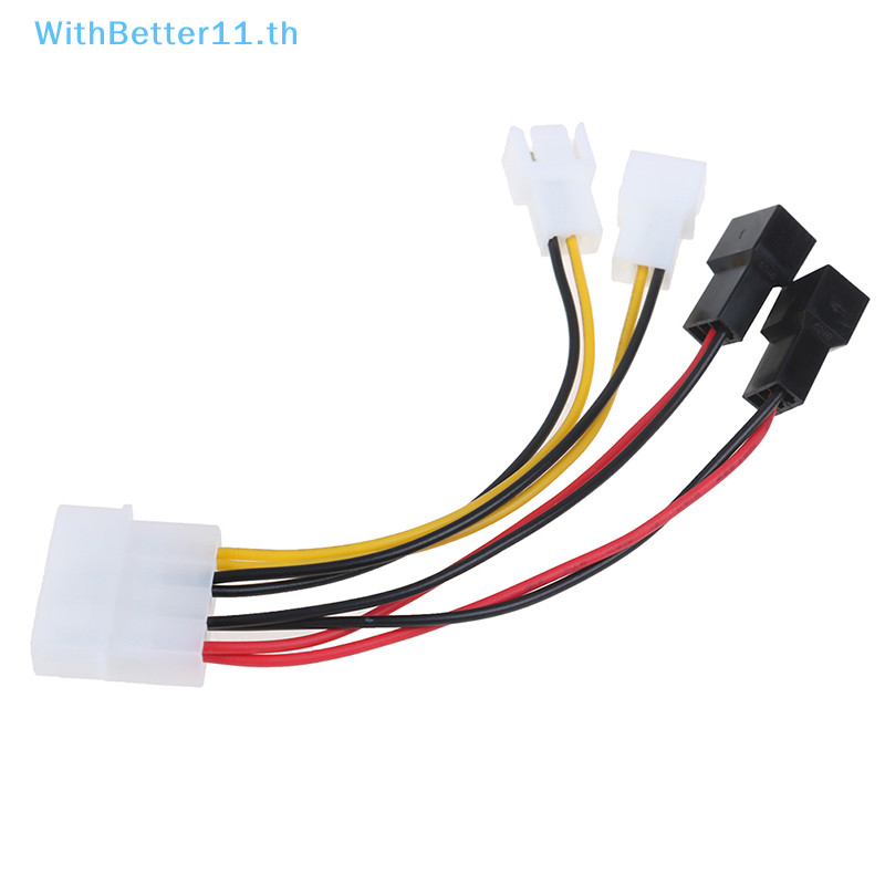Better PC 4-Pin Molex/IDE to 3-Pin CPU/Chasis/Case Fan Power Cable Adapter Connector TH