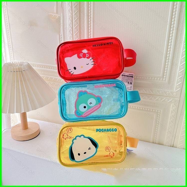 Yg Sanrio Kuromi การ์ตูนน่ารัก PVC ห้องน้ํากระเป๋าแต่งหน้ากระเป๋าเดินทางแบบพกพาแบบพกพาขนาดใหญ่ความจุกระเป๋า