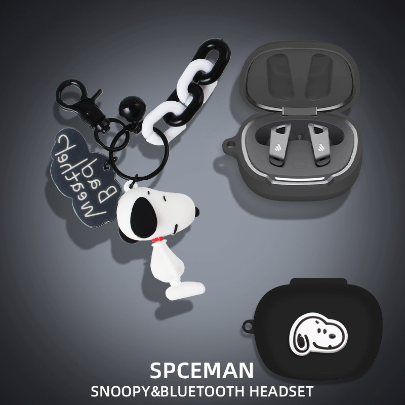 For EDIFIER NeoBuds Plus Case Cartoon NeoBuds Pro Silicone Soft Case Cute Sanrio Snoopy Keychain Pendant EDIFIER NeoBuds S Shockproof Shell Protective Cover