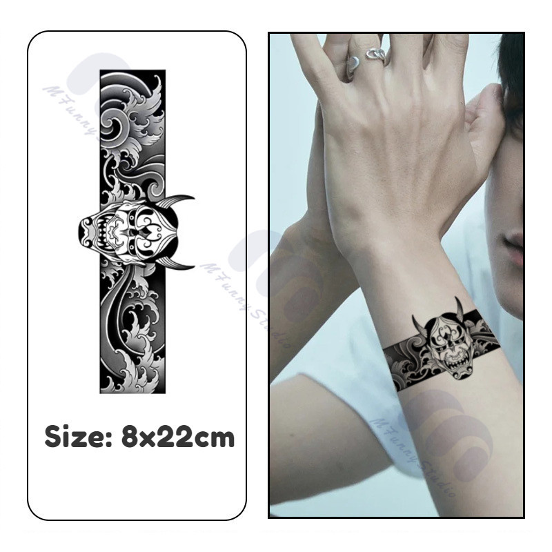 【 Mf Magic Tattoo 】 สติ ๊ กเกอร ์ Prajna รอยสักชั ่ วคราวติดทนนาน 7-15 วันกันน ้ ําป ้ องกันการขัดถู