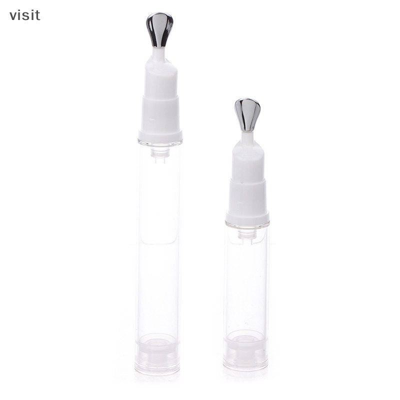 [VI ] 10/15ml คอนเทนเนอร ์ เครื ่ องสําอางเปล ่ าสําหรับครีมบํารุงรอบดวงตานวด Essential ขวดรีฟิลลิปบาล ์ มโลหะด ้ านบนหลอดนุ ่ ม TH