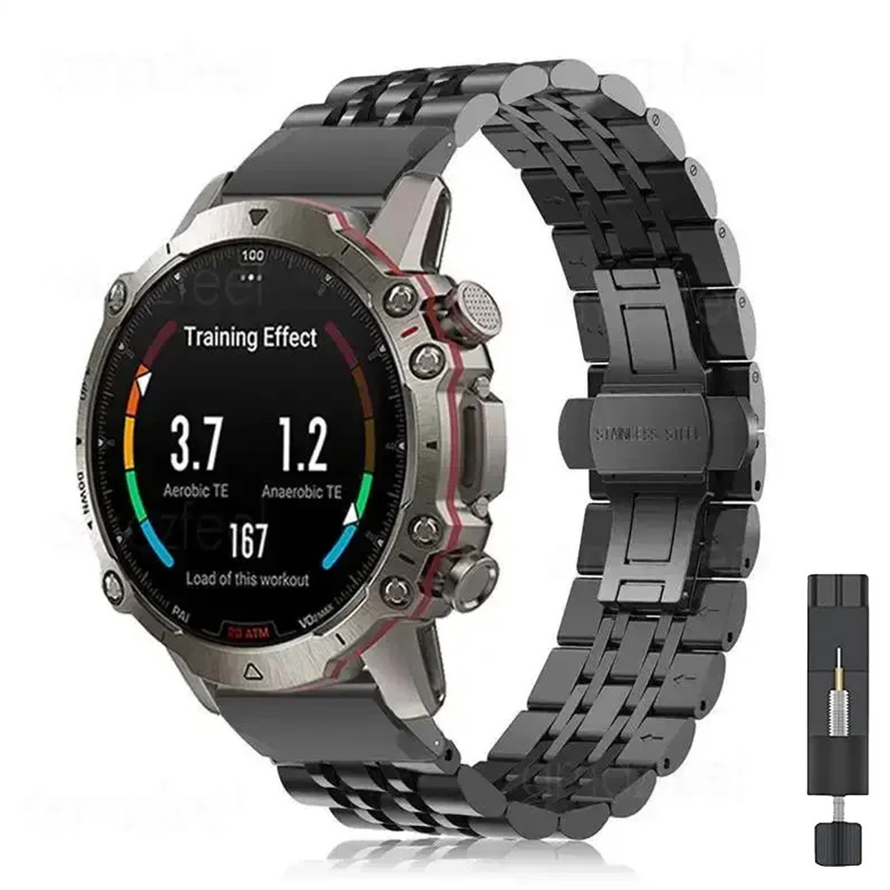 26 22 20 มม.Quickfit นาฬิกาสายโลหะสําหรับ Garmin Fenix 7S 7x 7 6S 6X 6 Pro 5X 5 5S 935 945 Enduro Gen2 สายรัดข้อมือสแตนเลส