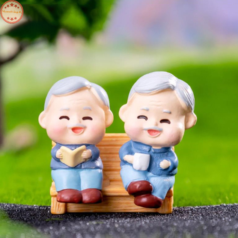 Home Mini ข ้ อเสนอคุณปู ่ ยายตุ ๊ กตาภูมิทัศน ์ ตกแต ่ งรถแดชบอร ์ ดเครื ่ องประดับบ ้ านของขวัญ TH