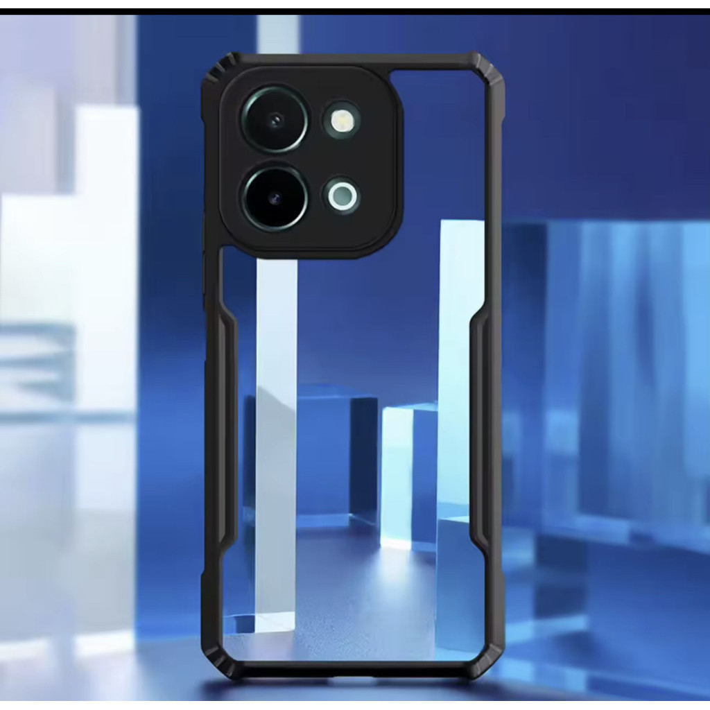 เคสโทรศัพท์ กันกระแทก ขอบนิ่มหลังแข็ง Case for VIVO V50 5G /Y28 4G/V50lite/V60/Y29/Y19S/Y200/Y39/Y04 เคสใสขอบสี PC+TPU - รูปที่ 3