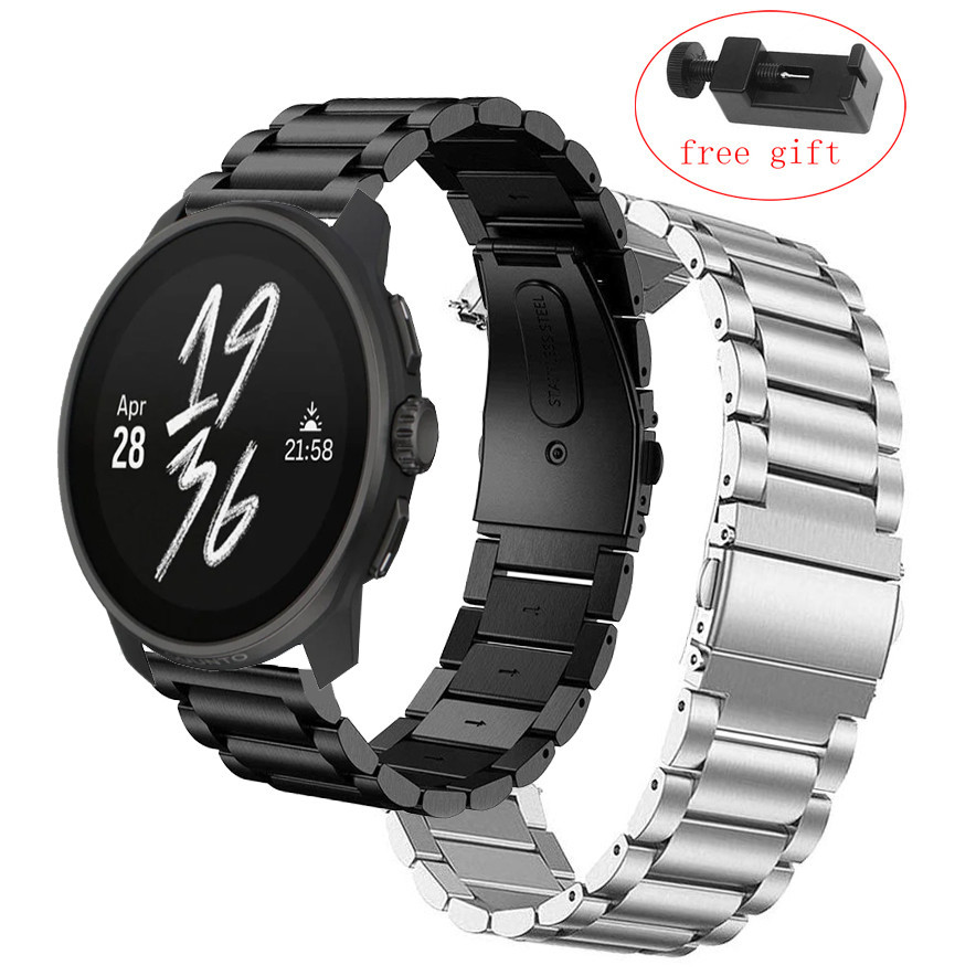 Suunto RACE S สมาร์ทวอท์ชโลหะสายสแตนเลสสําหรับ SUUNTO RACE SmartWatch สายรัดข้อมือสร้อยข้อมืออุปกรณ์เสริม