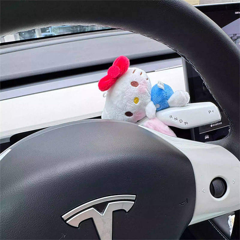 Cute Hot Side Sit Love Kitty Car Gear Decoration Car Wiper Turn Light Decoration Cute interior decoration for cars - รูปที่ 4