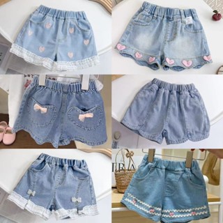 เด็กเสื้อผ้าเด็กกางเกงขาสั้นสาวกางเกงขาสั้นผ้ายีนส์สไตล์ใหม่…