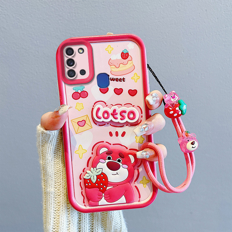 เคส samsung a21s เคสโทรศัพท์ตุ๊กตาการ์ตูน 3D สําหรับเคส