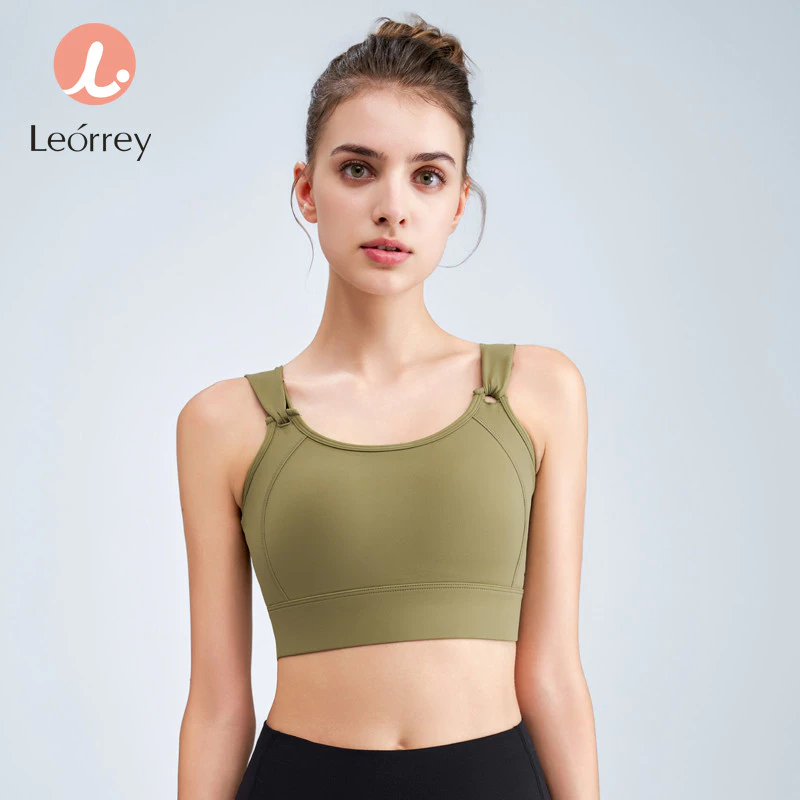 Leorrey เสื้อชั้นในมีโครงทรงสปอร์ตไซส์ใหญ่ แบบสายเดี่ยวพร้อมแผ่นรองไหล่ thumbnail 3