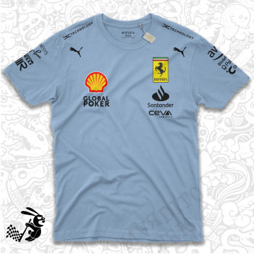 เสื้อยืดคอกลม Scuderia Ferrari 2025