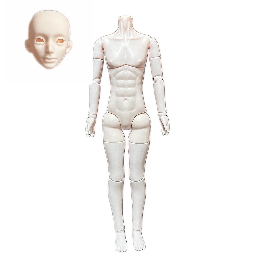 โมเดลร่างกายชาย 1/6 MJD สำหรับฝึกแต่งหน้า ตุ๊กตาลุง กลไกพร้อมคออะแดปเตอร์ ใช้ได้กับหลายหัว