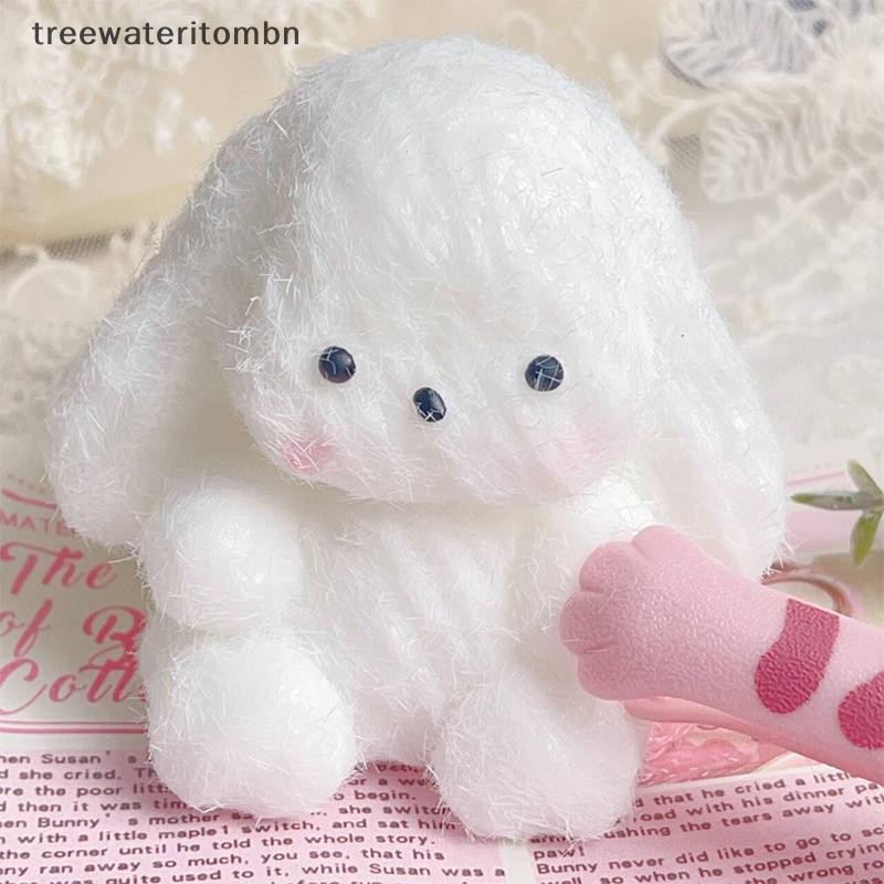 Tt Flocking Bunny Taba ความเครียดบรรเทา Decompression บีบ Plush Anti Stress ของเล่นสําหรับของขวัญเด็กผู้ใหญ่ mbn