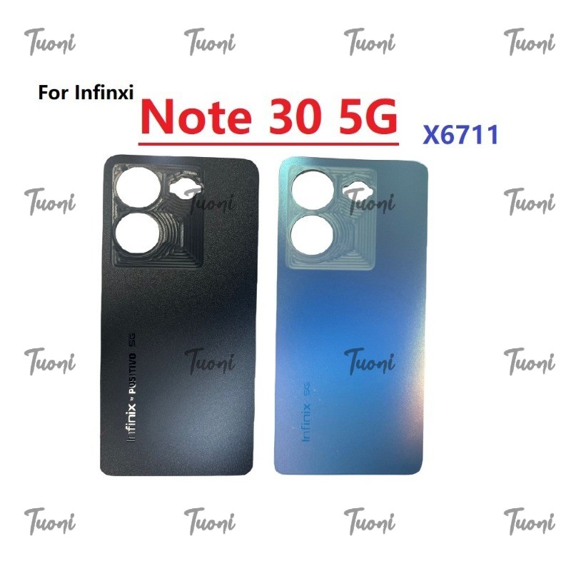 ใหม่ฝาหลังแบตเตอรี่สําหรับ Infinix Note 30 5G X6711 ด้านหลังด้านหลังประตูด้านหลังกรณี