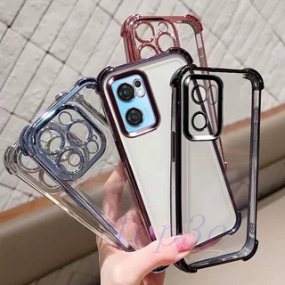 เคส OPPO Reno 7 5g เคสโทรศัพท์โปร่งใสป้องกันการตกสี่มุม SJDK