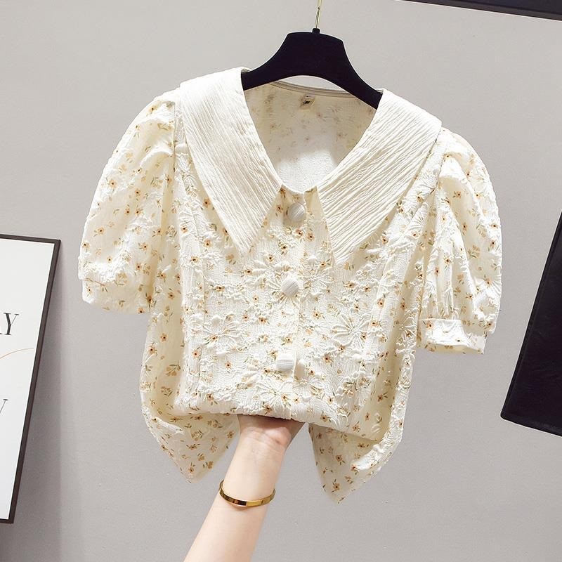เสื้อชีฟองแขนสั้นลายดอกไม้ thumbnail 6