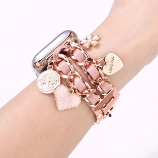 สายนาฬิกา iwatch ใช้ได้กับ S10 9 8 7 ultra 6 5 4 SE 3 2 1 สายโลหะ 38mm40mm41mm42mm44mm45mm46mm49mm