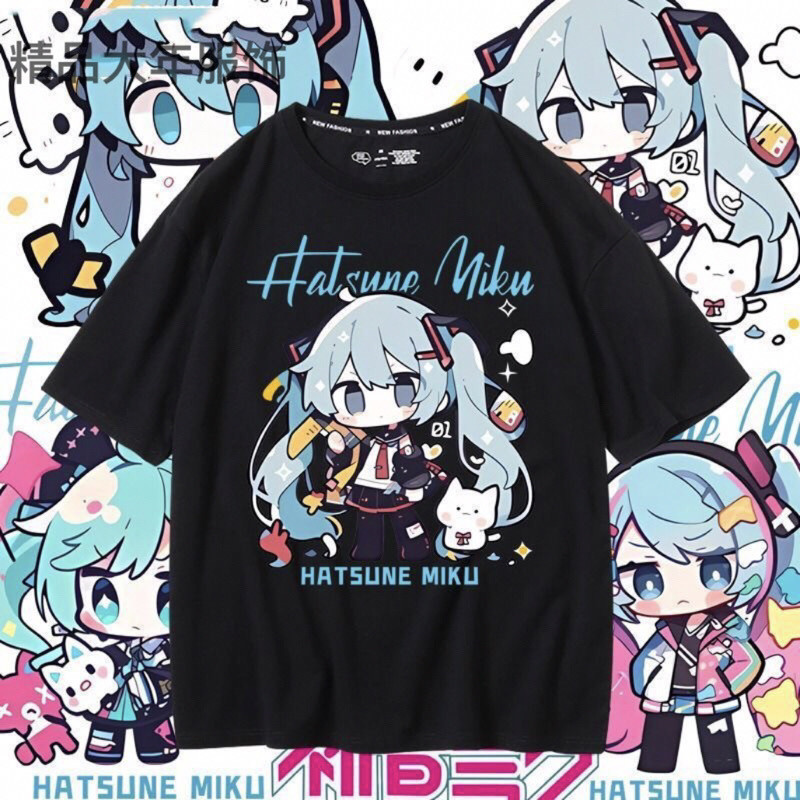 Hatsune Miku เสื้อยืด Hatsune Miku TShirt MIKU Hatsune TShirt MIKU paincar T-Shirt Two-Dimensional S
