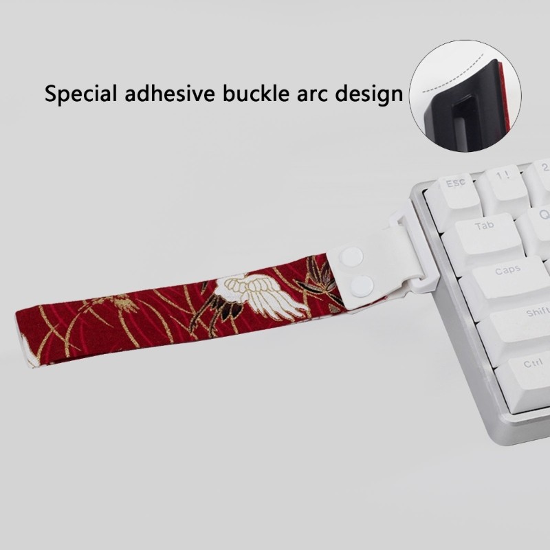 AB สายคล้องคีย์บอร์ดแฟชั่นสําหรับลุคที่ไม่ซ้ํากันกาว Ergonomic Snap Strap