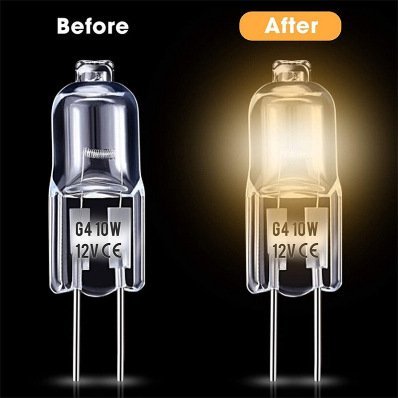 Oeingin Stock10PCS G4 12V 10W 20W Eco หลอดฮาโลเจนหลอดไฟแคปซูลหลอดไฟ LED หลอดฮาโลเจนแทรกลูกปัดโคมไฟคริสตัลขายส่ง ราคา ถูกที่สุด ดีลบีเคเค แกลเลอรีภาพที่ 2