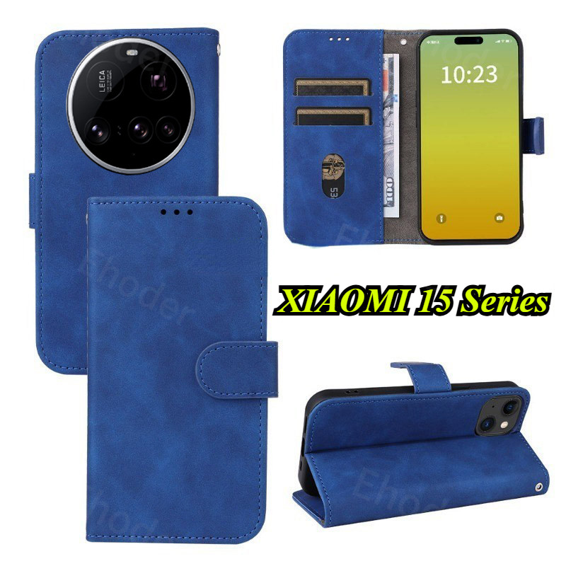 ปลอกสําหรับ XIAOMI 15 Ultra 5G 2025 เคสโทรศัพท์ผิวรู้สึกพลิกปกหนังสําหรับ XIAOMI15 XIAOMI15Ultra 15U
