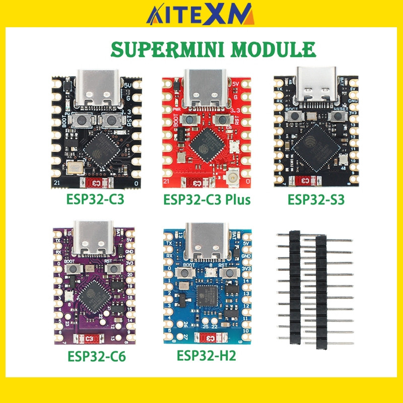 ESP32 SuperMini บอร์ดพัฒนา ESP32 C3/ESP32 S3/ESP32 C6/ESP32 H2 บอร์ดพัฒนา ESP32 บอร์ดพัฒนา WiFi บลูท